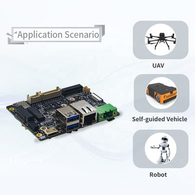Μικρό μέγεθος RTSO-3002 Carrier Board Σχεδιασμένο για την μονάδα Jetson Orin NX στη βιομηχανία UAV